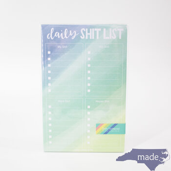 Daily Shit List Notepad