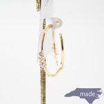 Gold Pave Jeweled Hoop - Epp and Co