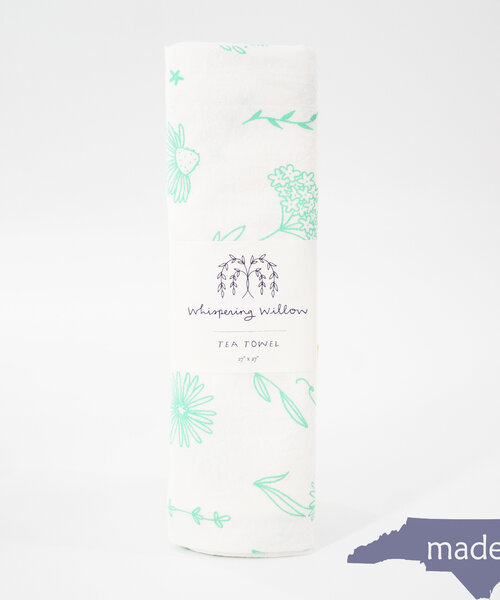 Wildflower Tea Towel Mint
