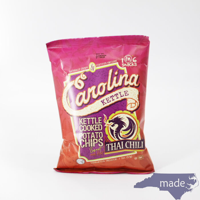 Thai  Chili Chips 2 oz. - Carolina Kettle