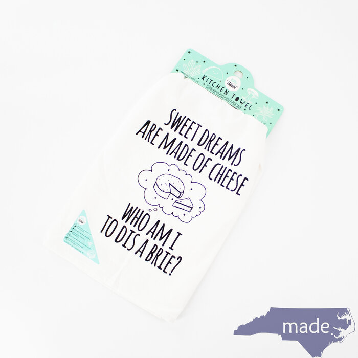 Sweet Dreams Are Made of Brie Dish Towel - Moonlight Makers