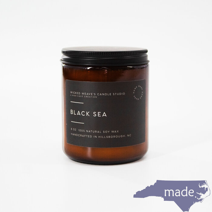 Black Sea Soy Candle - Wicked Weave's Candle Studio