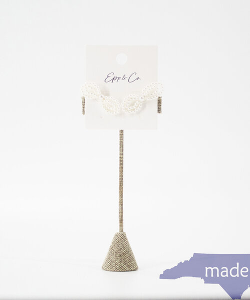 Pearl Bow Stud