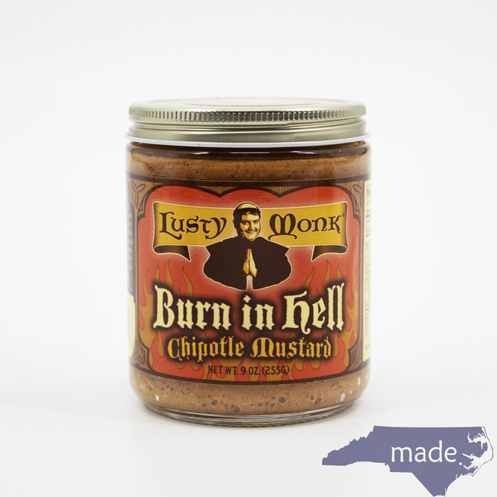 Lusty Monk Mustard Burn in Hell Chipotle - Lusty Monk