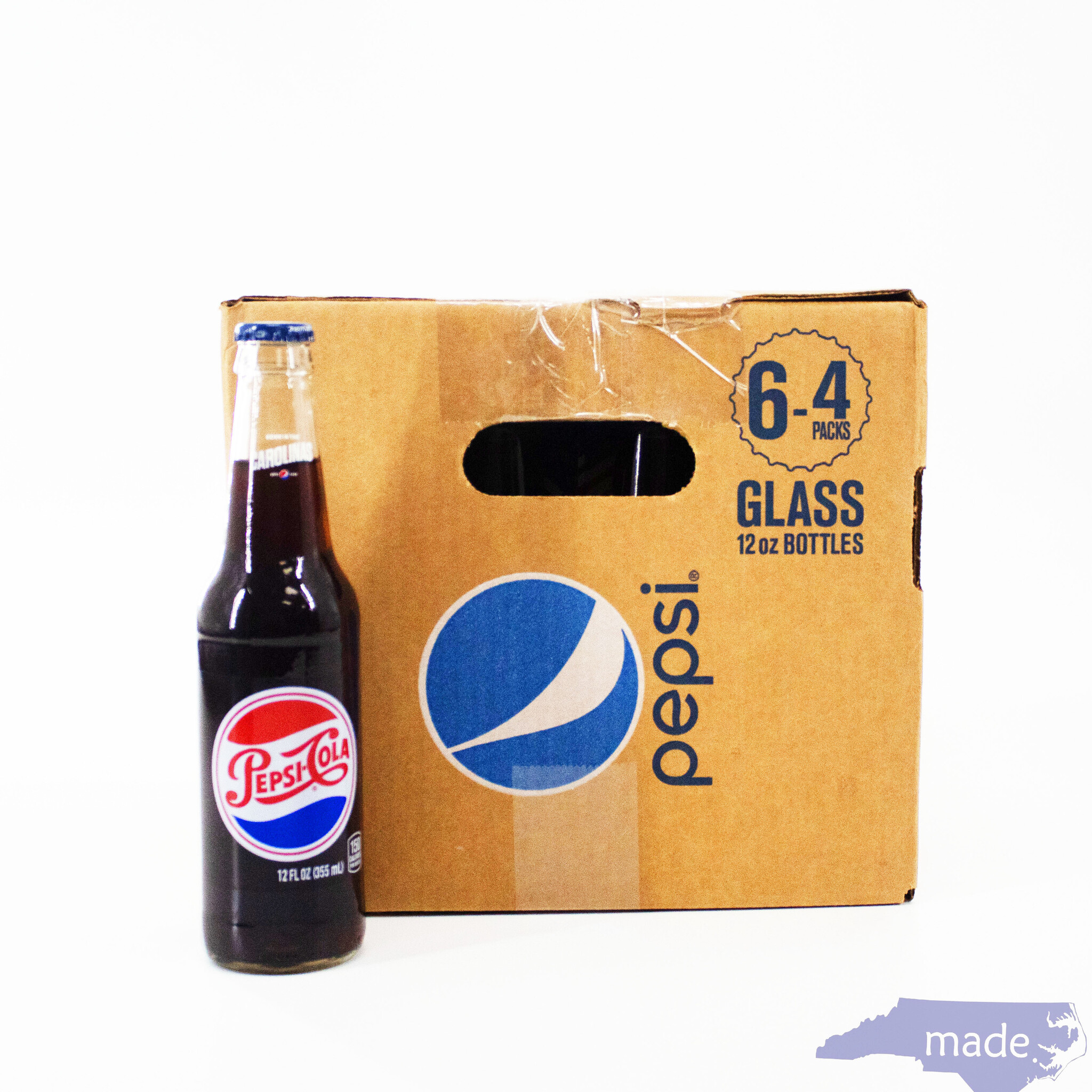 Pepsi-Cola 12 oz. Glass Bottles - Pepsi-Co 12 Pack - Made in NC, LLC