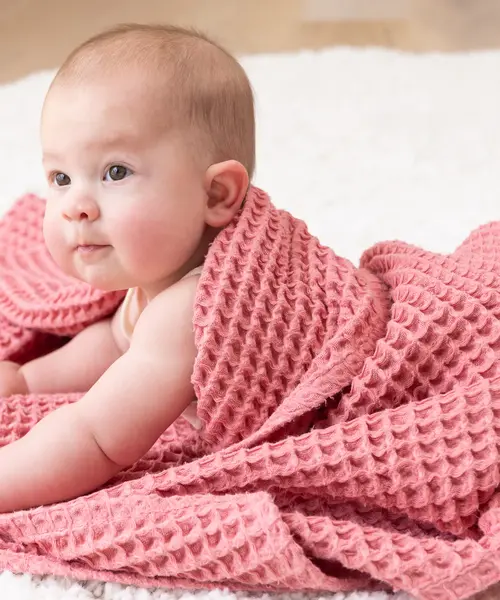 Waffle Baby Blanket