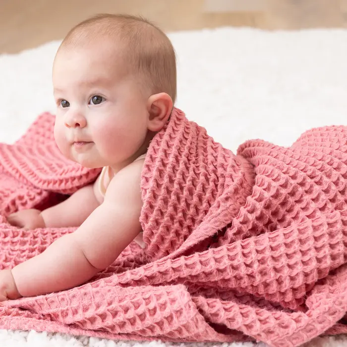 Waffle Baby Blanket - Bella Tunno