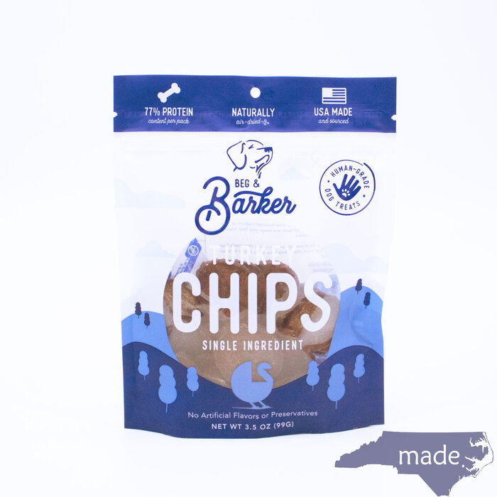 Whole Turkey Chips - Beg & Barker Premium Dog Treat