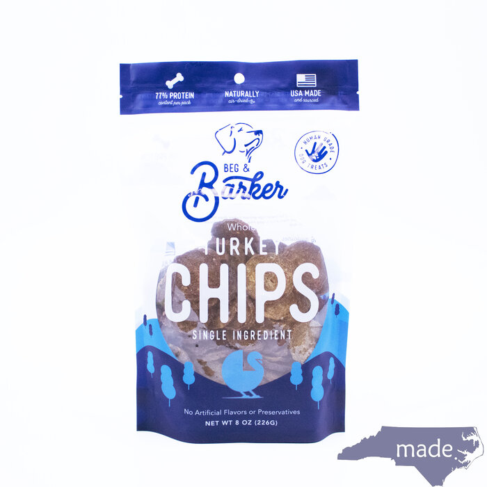 Whole Turkey Chips - Beg & Barker Premium Dog Treat