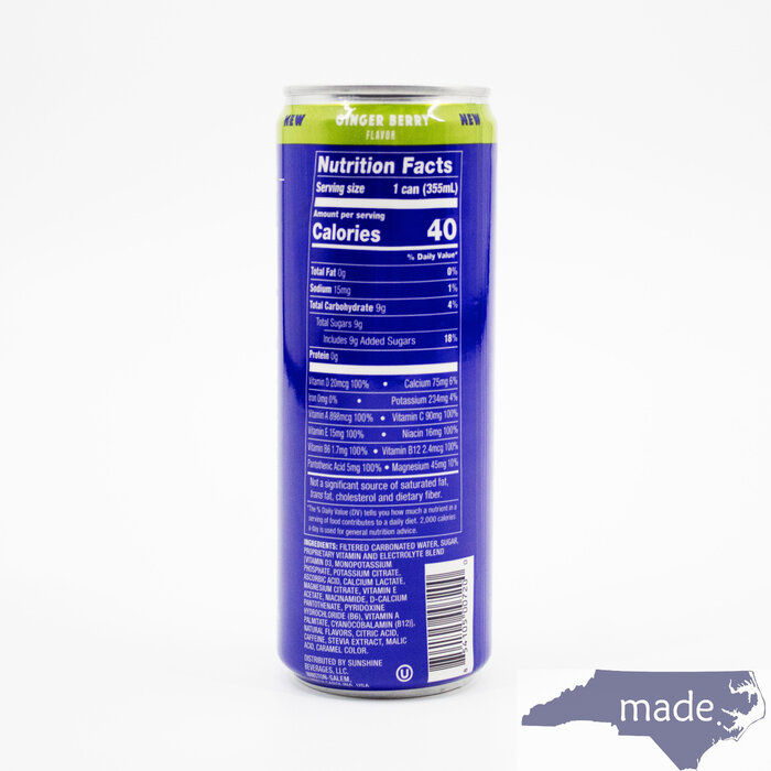 Ginger Berry 12 oz. - Sunshine Beverages