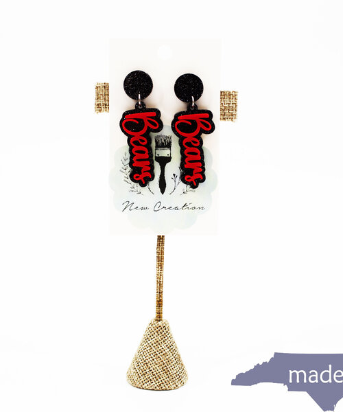 Small Bear Acrylic Earring