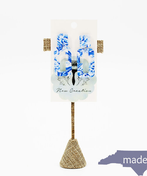 Cross Cut Acrylic Dangle