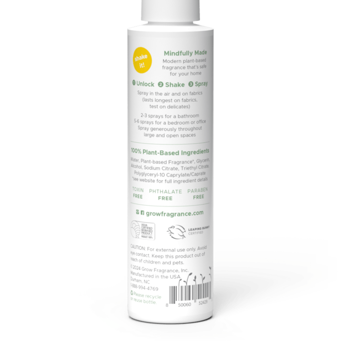 Grow Fabric Spray Cucumber Aloe - Grow Fragrance