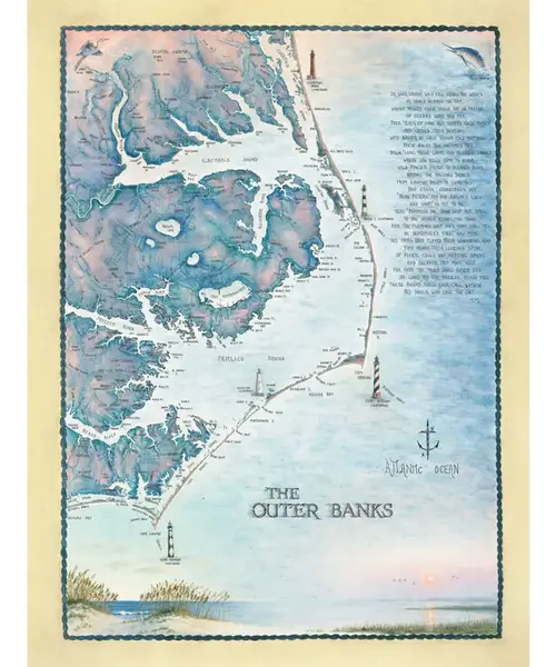Outer Banks Waterways Map Puzzle