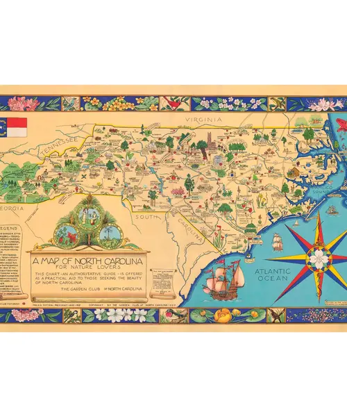 Map of NC for Nature Lovers
