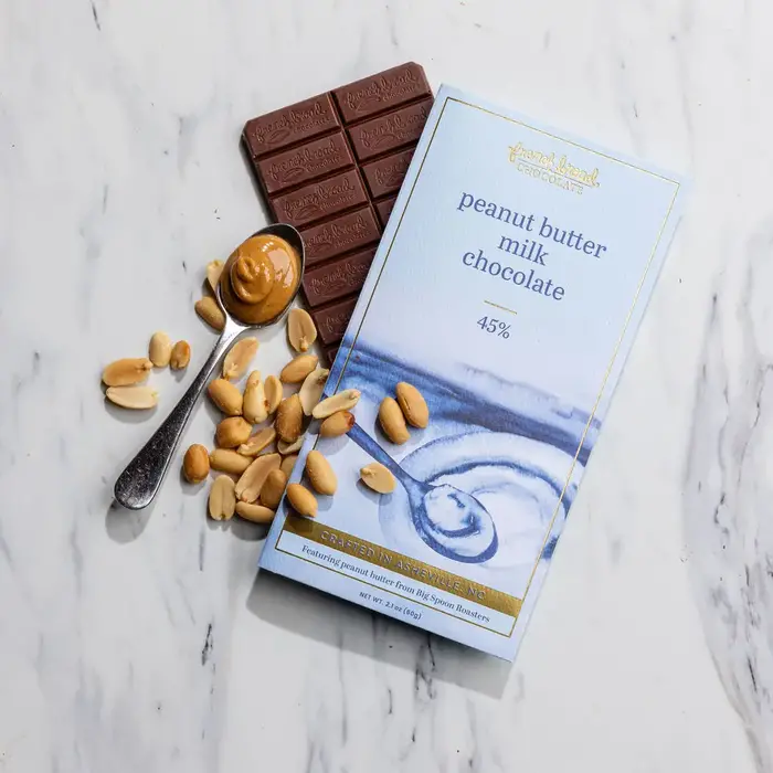 Peanut Butter Milk Chocolate 60 g. - French Broad Chocolate