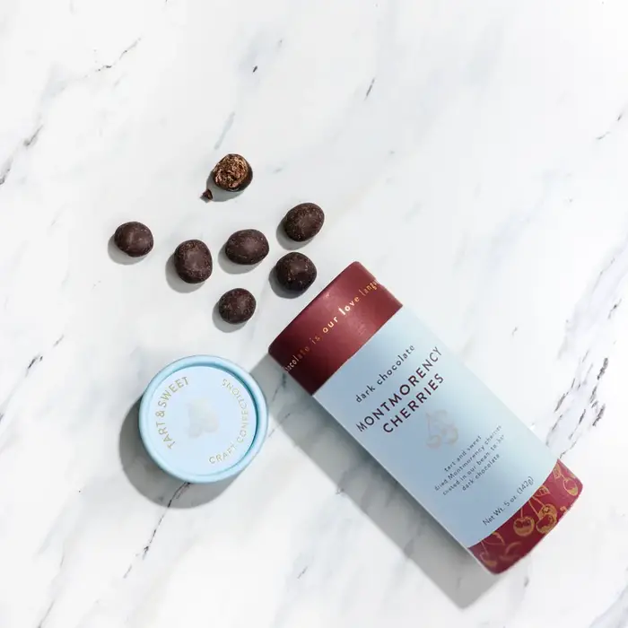 Dark Chocolate Montmorency Cherries 5 oz. - French Broad Chocolate