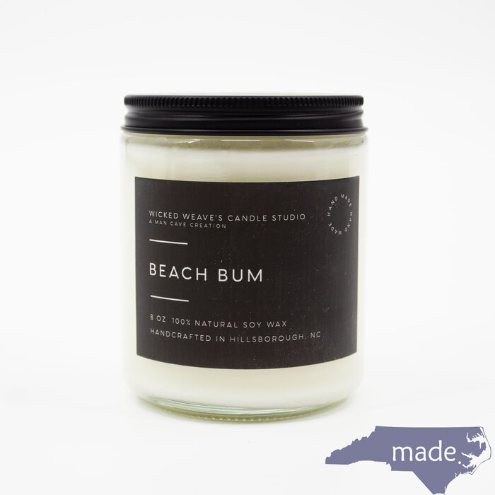 Beach Bum Soy Wax Candle - Wicked Weave Candle Studio