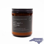 Sea Salt & Orchid Soy Wax Candle - Wicked Weave Candle Studio 8oz