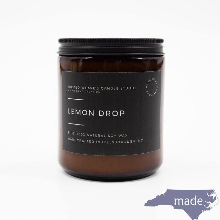 Lemon Drop Soy Wax Candle - Wicked Weaves Candle Studio