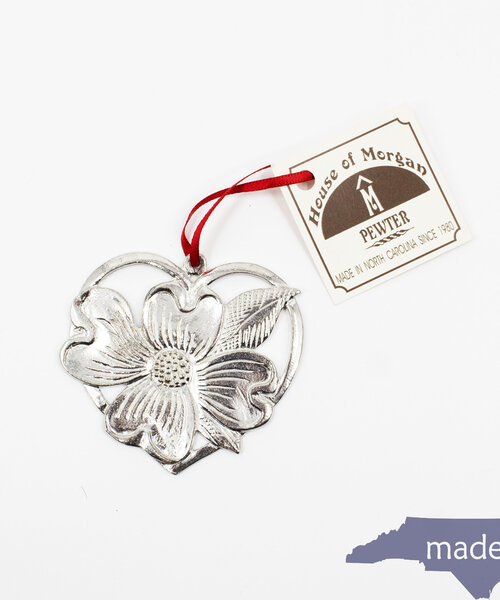 Dogwood in Heart Ornament