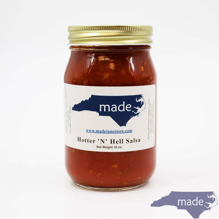 Hotter N Hell Salsa 16 oz. - Made in NC