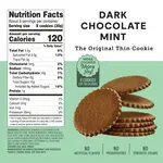 Dark Chocolate Mint Cookie Thins 9 oz. - Dewey's Bakery