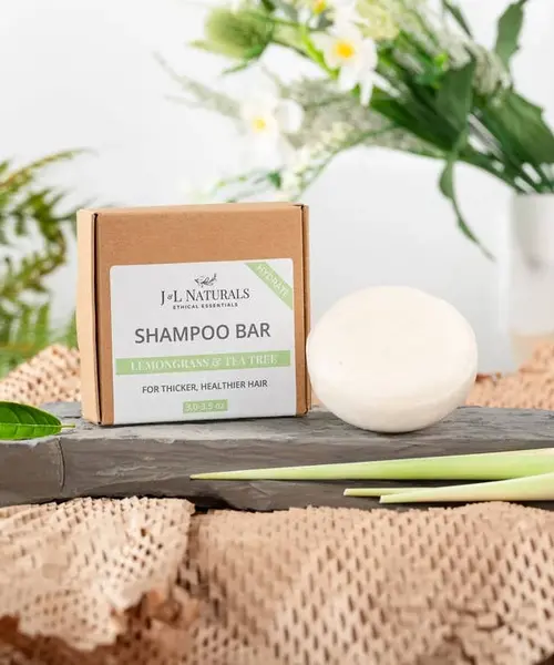 Shampoo & Conditioner Bar  Mini Travel Set Lemongrass & Tea Tree