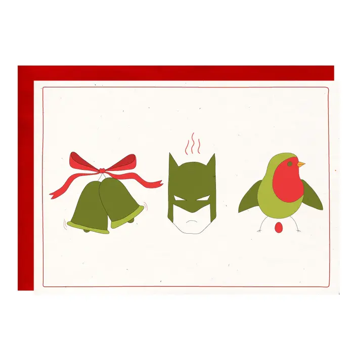 Jingle Bells Batman Smells Card - Little Lovelies