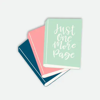Just One More Page Sticker