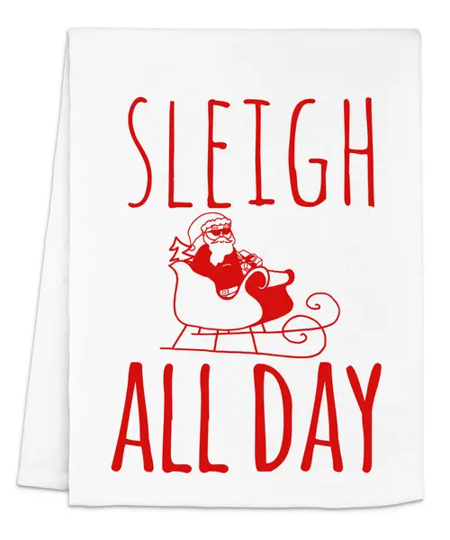 Sleigh All Day Dish Towel