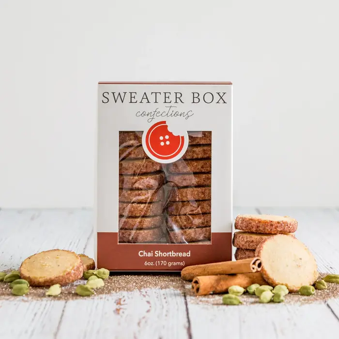 Chai Shortbread 6 oz. - Sweater Box Confections