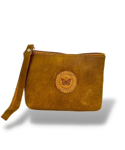 Heritage Tan Pouch with Wristlet