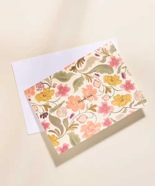Harvest Floral Thank You Card