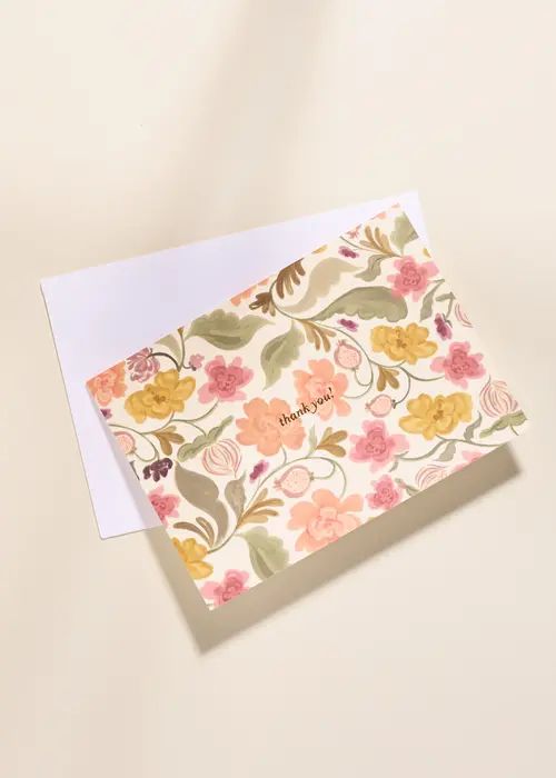 Harvest Floral Thank You Card- One & Only Paper