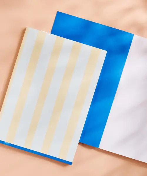 Butter Stripe Dot Grid Notebook