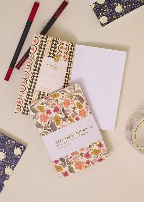 Autumn Floral Perfect Bound Dot Grid Journal- One & Only Paper