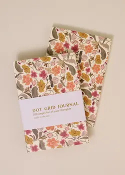 Autumn Floral Perfect Bound Dot Grid Journal