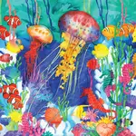 Jellyfish Lagoon 1000 Piece Puzzle - Heritage Puzzle