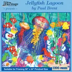 Jellyfish Lagoon 1000 Piece Puzzle - Heritage Puzzle