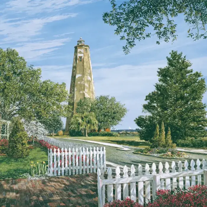 Bald Head Lighthouse 550 Piece Puzzle - Heritage Puzzle