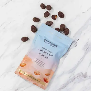 Dark Chocolate Caramelized Almonds