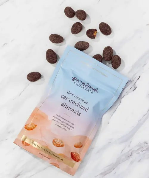 Dark Chocolate Caramelized Almonds