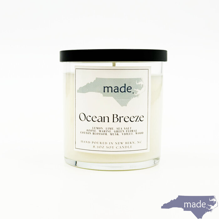 Soy Wax Candle 8.5 oz. - Made in NC