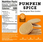 Pumpkin Spice Cookie Thins 9 oz. - Dewey's Bakery