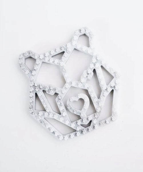 Bailey Bear Teether Marble