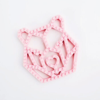 Bailey Bear Teether Rose