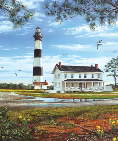 Bodie Island Lighthouse 550 Piece Puzzle