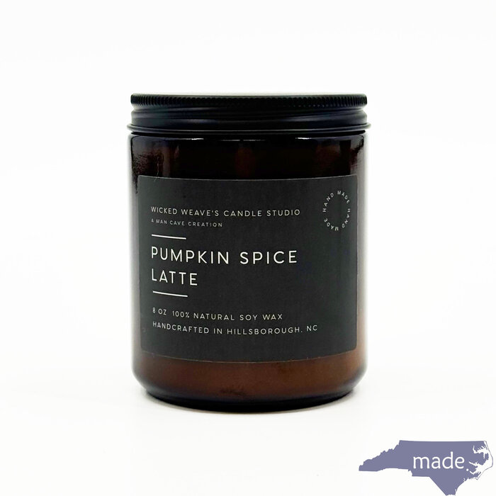 Pumpkin Spice Latte Soy Wax Candle - Wicked Weave Candle Co