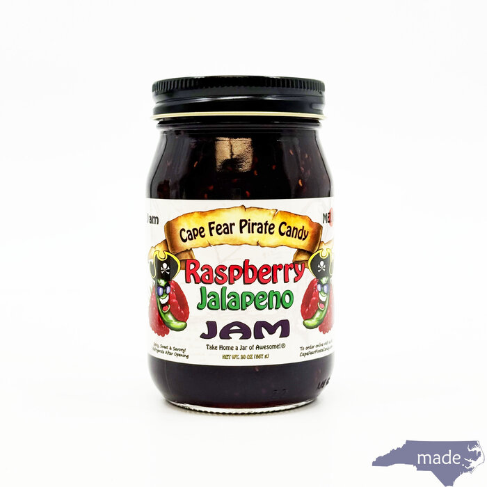 Raspberry Jalapeno Jam - Cape Fear Pirate Candy